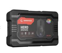 RAMPAGE SMX-R29 HERO Usb Siyah RGB Işıklı+Macro 7200dpi / 1000hz Gaming Oyuncu Mouse
